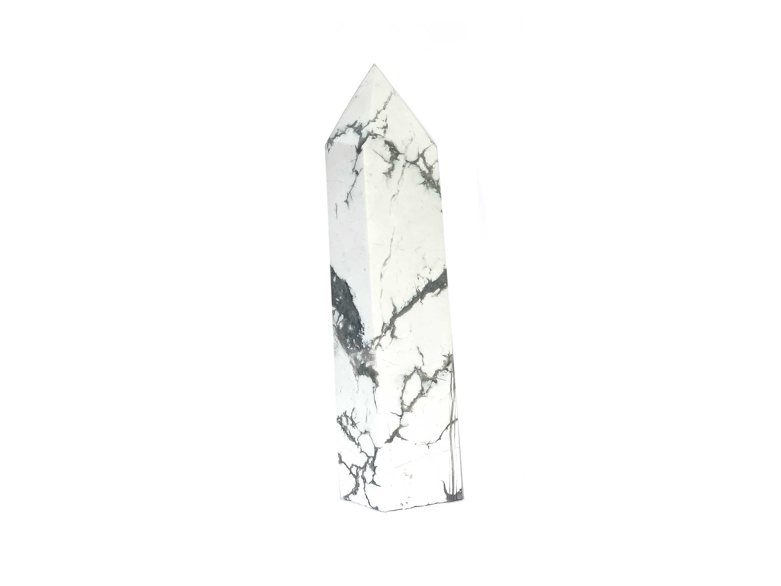 Buy Online Latest and Unique Howlite Crystal Tower Point | Shop Best Spiritual Items - The Mystical Ritual