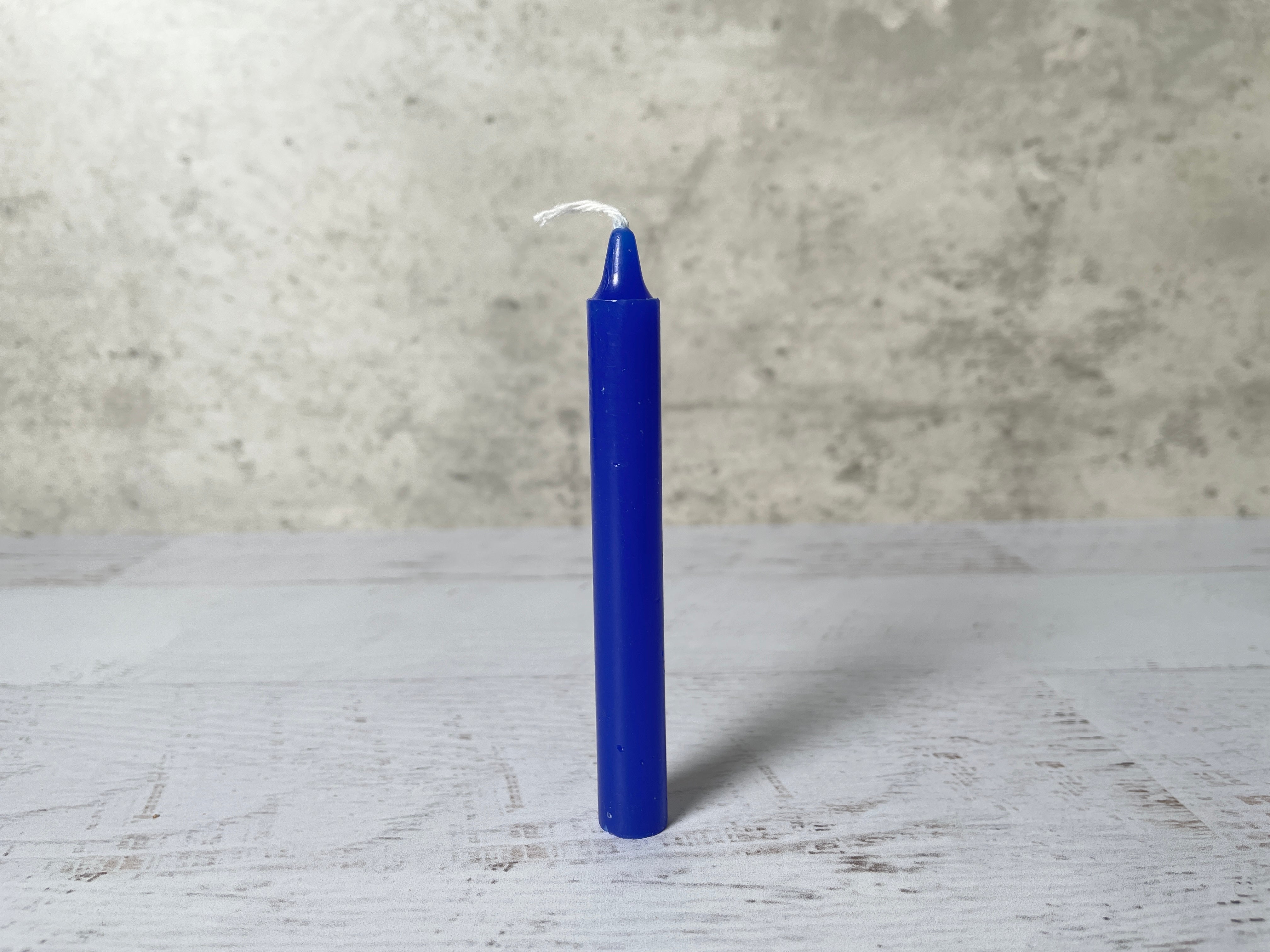 Buy Online Latest and Unique Blue Chime Candles 4" Inch - Health, Harmony, Balance, Communication | Shop Best Spiritual Items - The Mystical Ritual