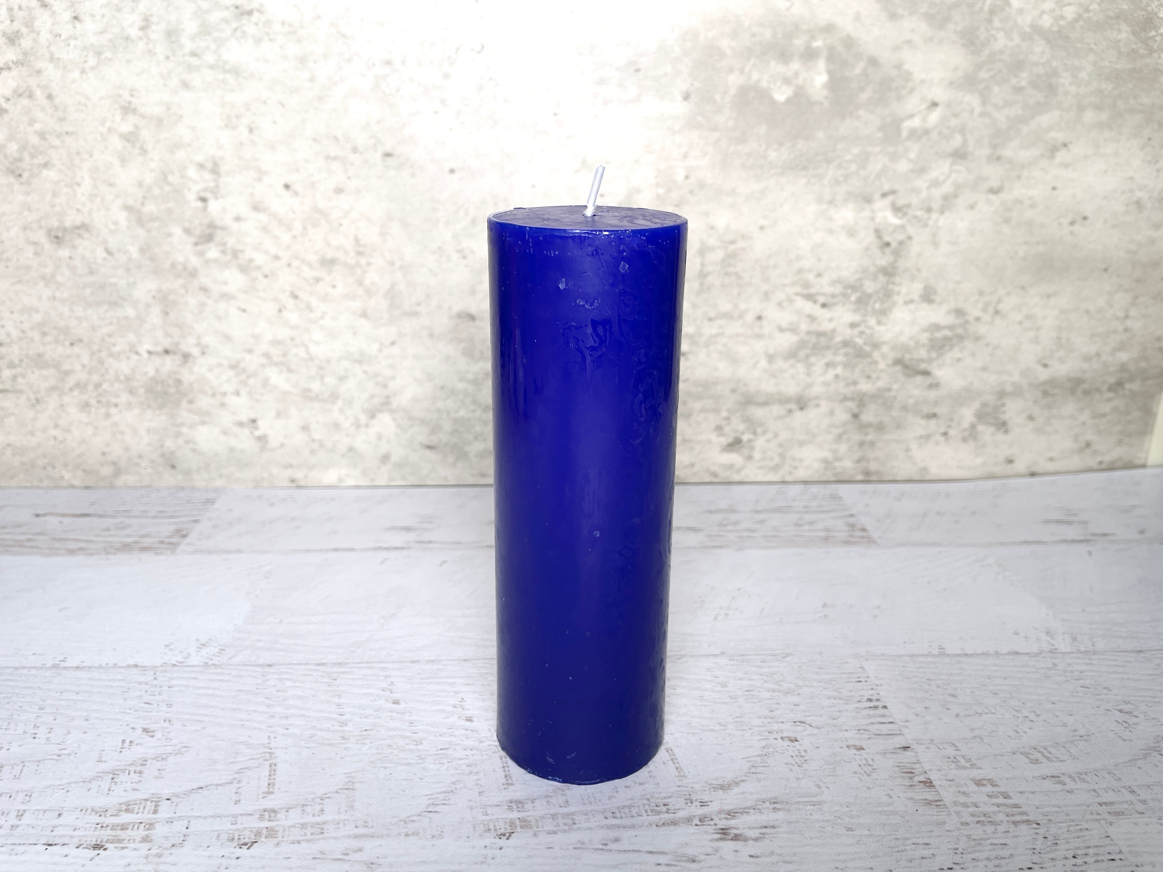 Buy Online Latest and Unique Blue Pillar Candle 2" x 6" - Health, Harmony, Balance, Communication | Shop Best Spiritual Items - The Mystical Ritual