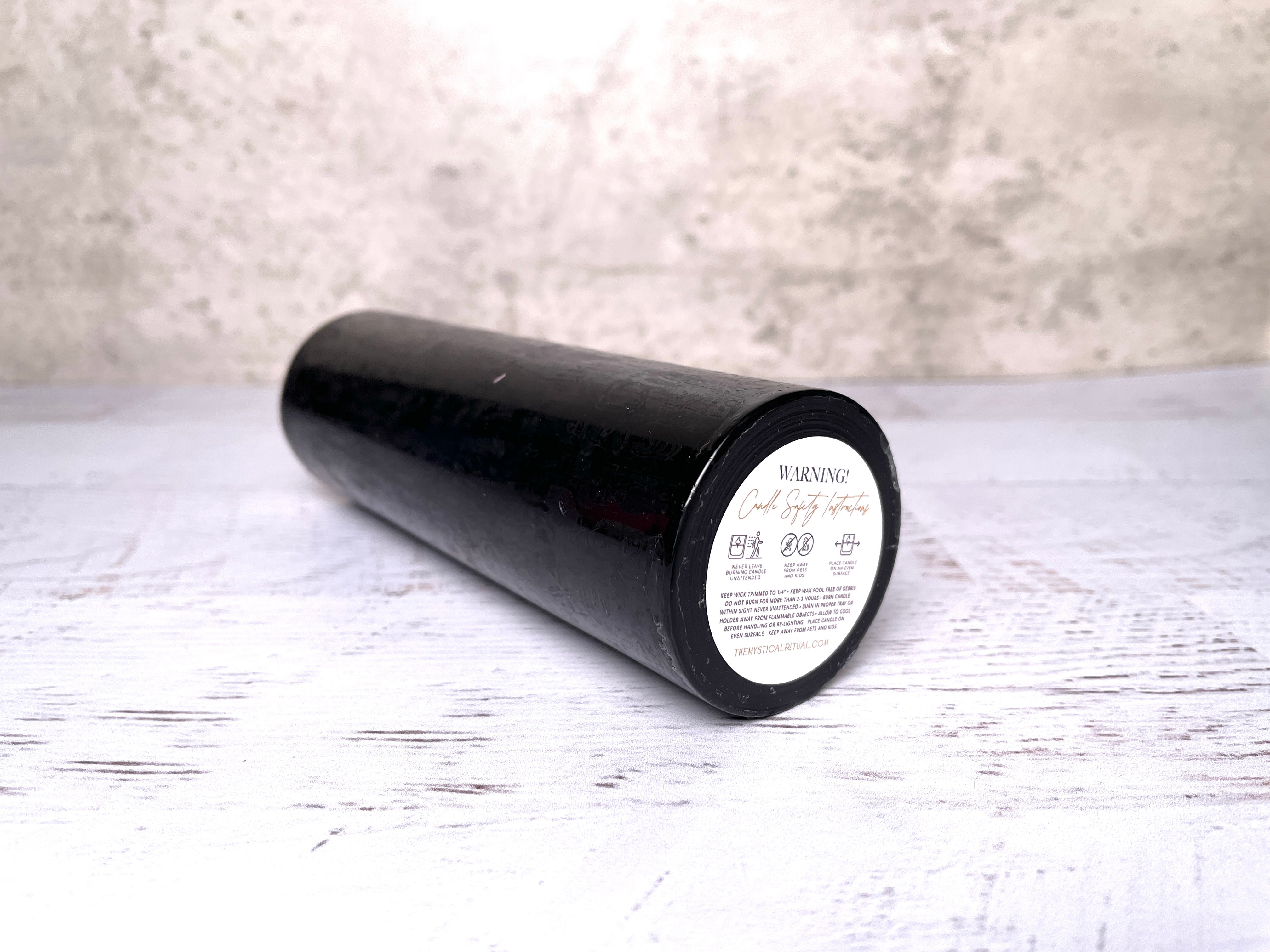 Buy Online Latest and Unique Black Pillar Candle 2"x 6" - Protection, Repelling, Protection, Banishing | Shop Best Spiritual Items - The Mystical Ritual