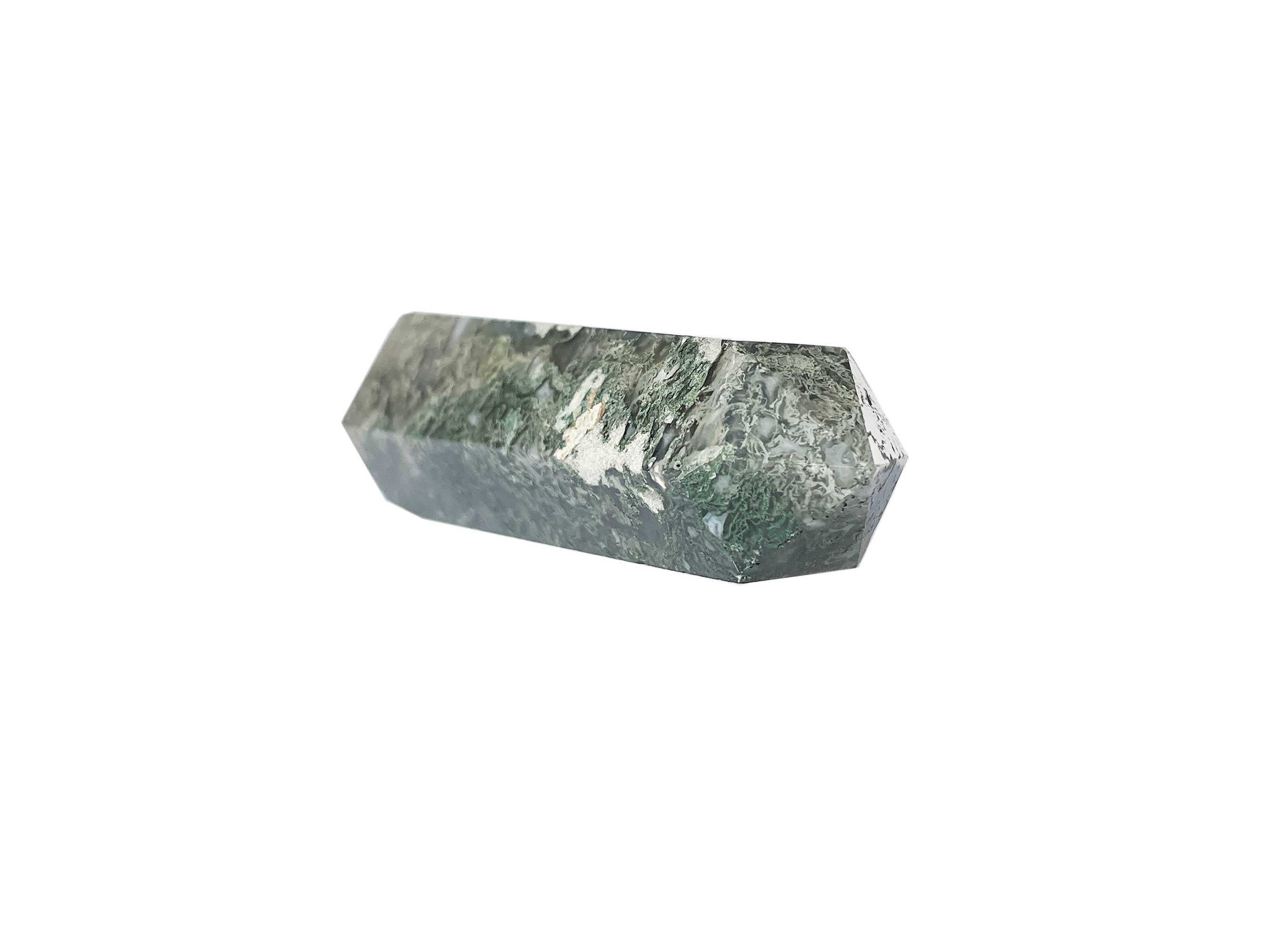 Buy Online Latest and Unique Moss Agate Crystal Tower Point | Shop Best Spiritual Items - The Mystical Ritual