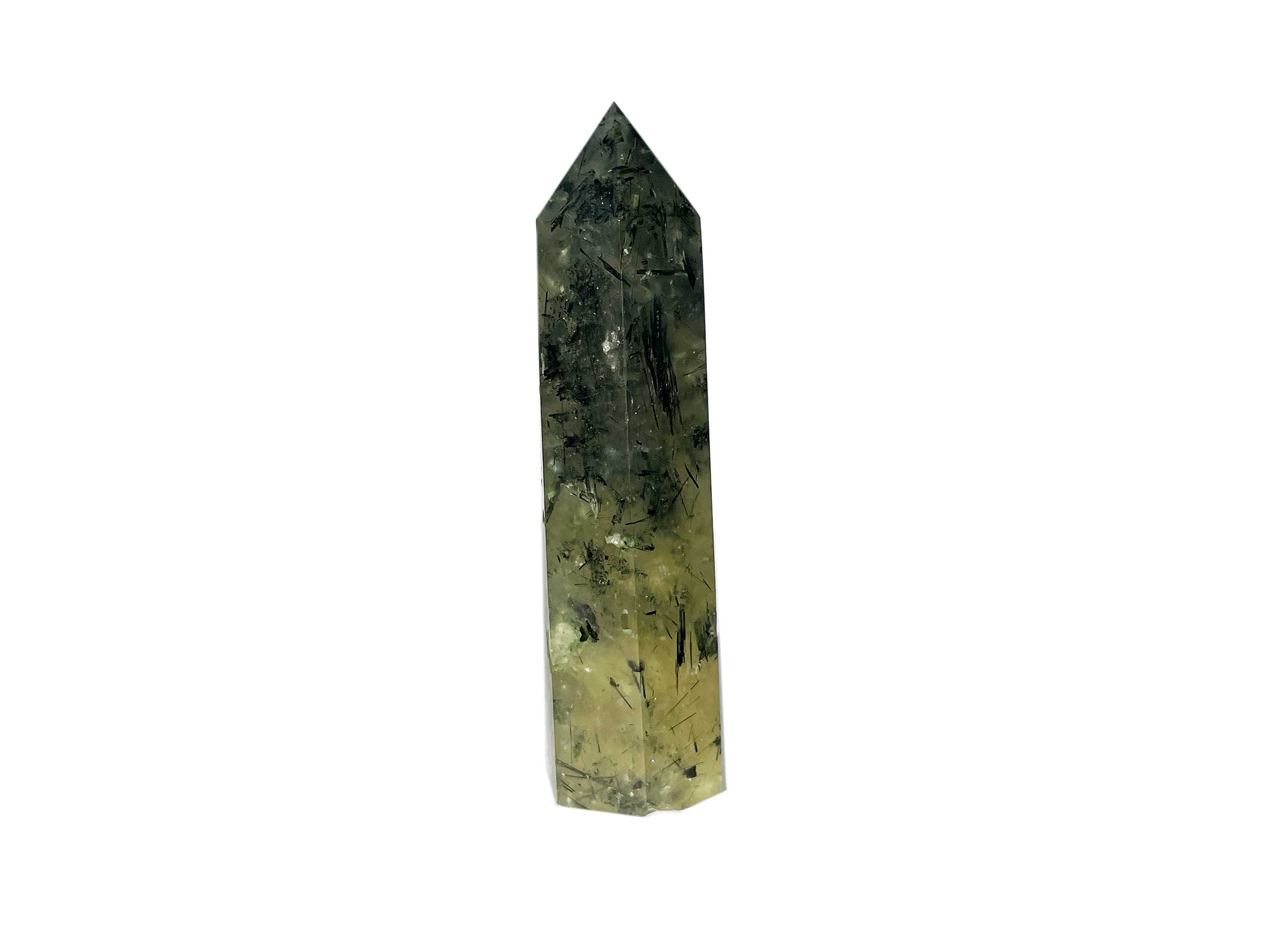 Buy Online Latest and Unique Prehnite Crystal Tower Point | Shop Best Spiritual Items - The Mystical Ritual