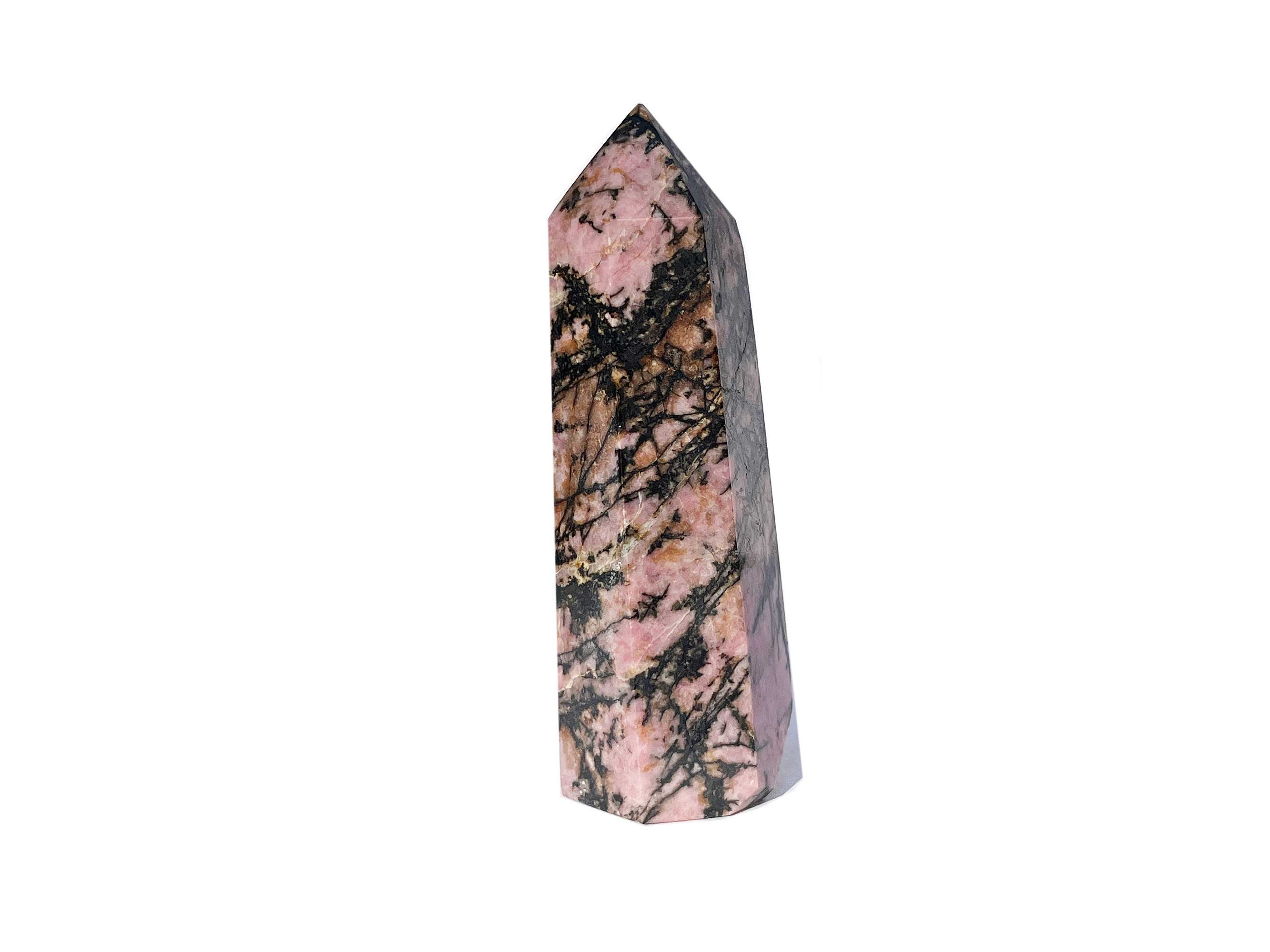 Buy Online Latest and Unique Rhodonite Crystal Tower Point | Shop Best Spiritual Items - The Mystical Ritual