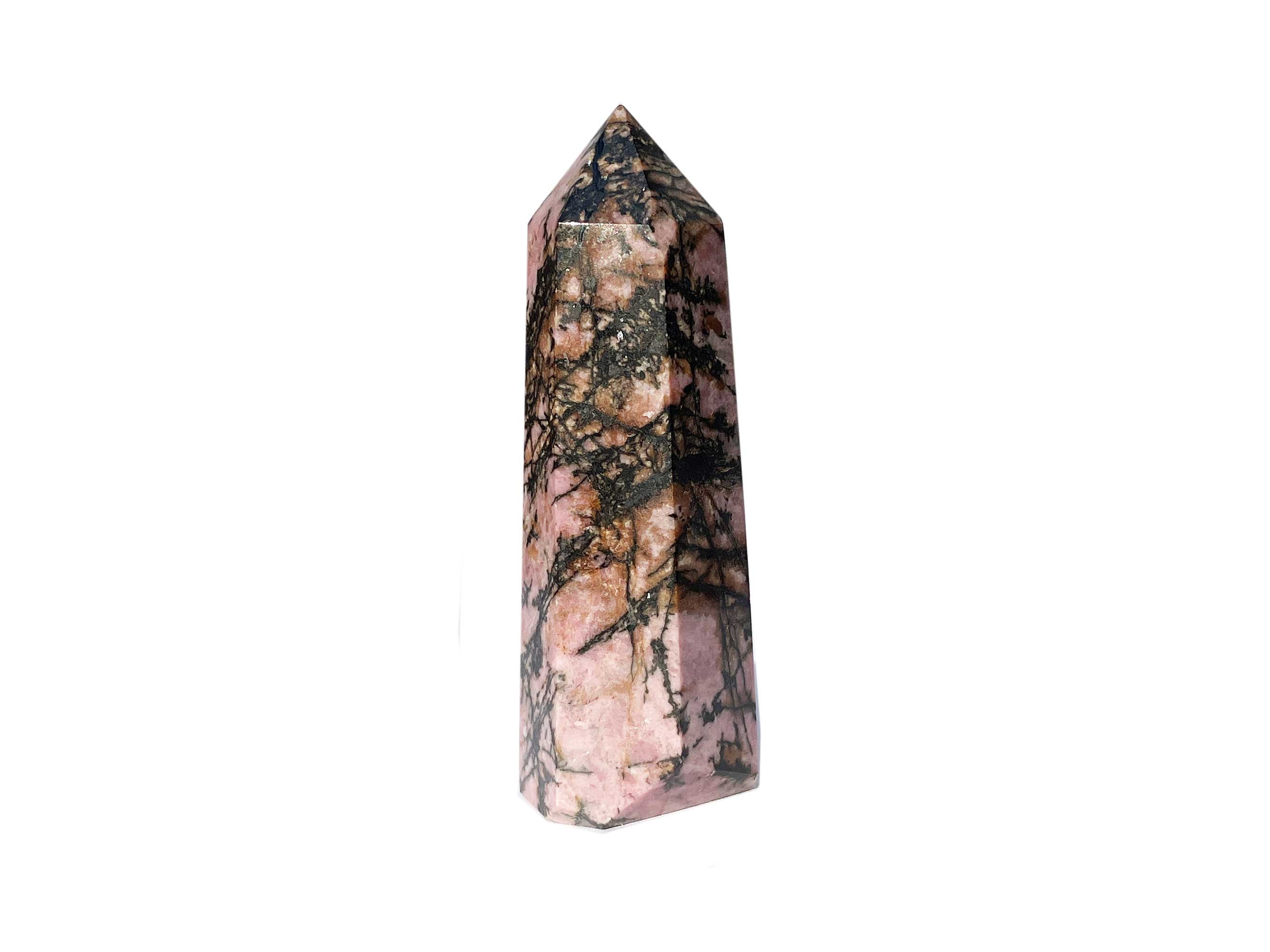 Buy Online Latest and Unique Rhodonite Crystal Tower Point | Shop Best Spiritual Items - The Mystical Ritual