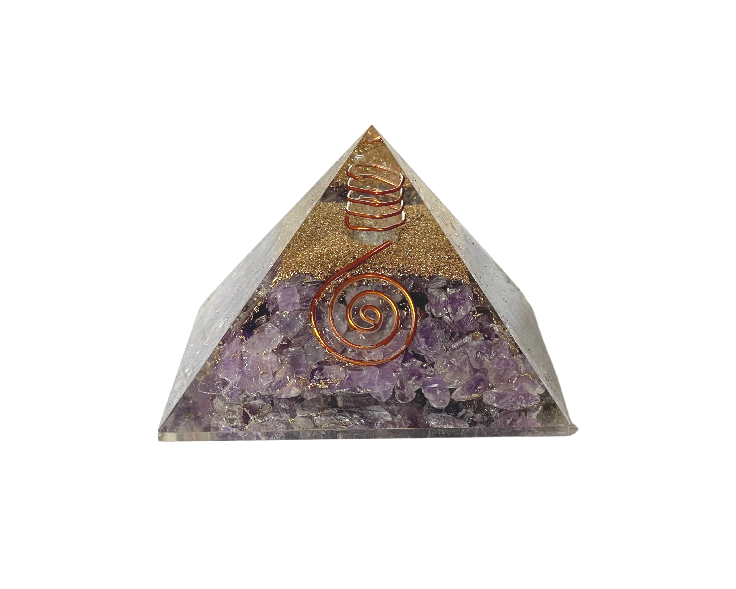 Buy Online Latest and Unique Orgonite Amethyst Pyramid | Shop Best Spiritual Items - The Mystical Ritual