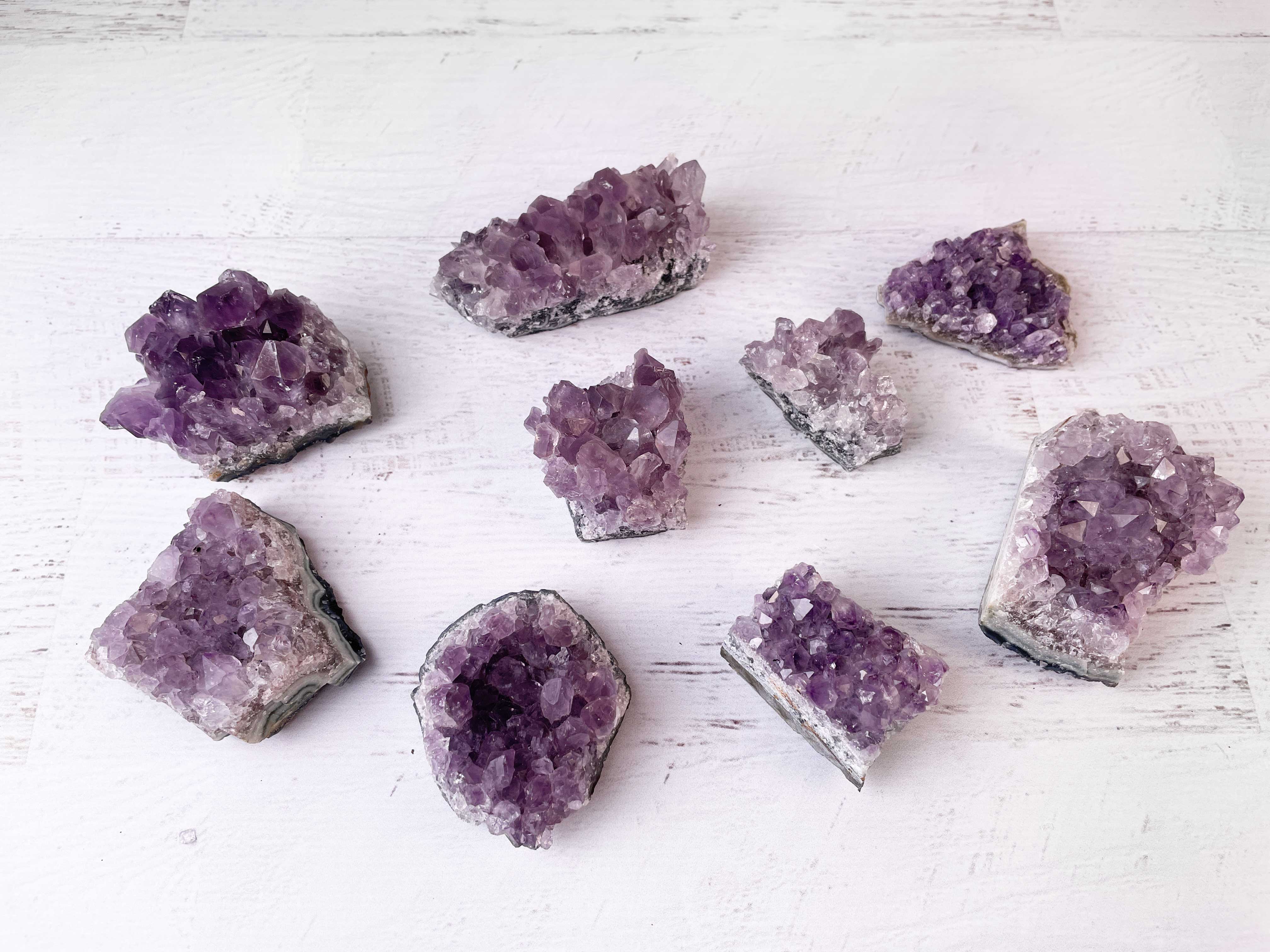 Buy Online Latest and Unique Amethyst Cluster - Protection, Purification, Divine Connection, Release Addictions | Shop Best Spiritual Items - The Mystical Ritual