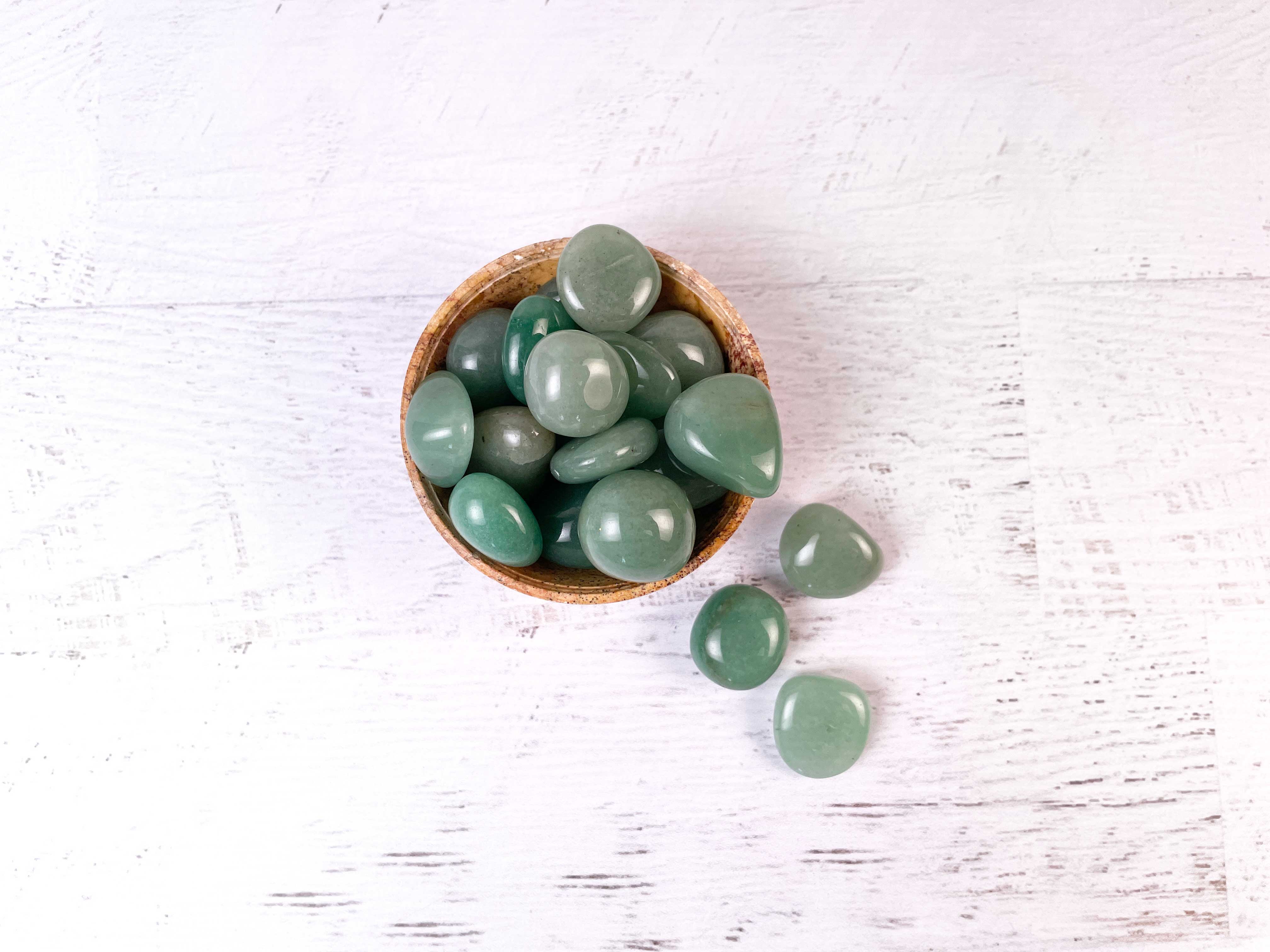 Buy Online Latest and Unique Tumbled Green Aventurine- Abundance, Prosperity, Luck, Wealth | Shop Best Spiritual Items - The Mystical Ritual