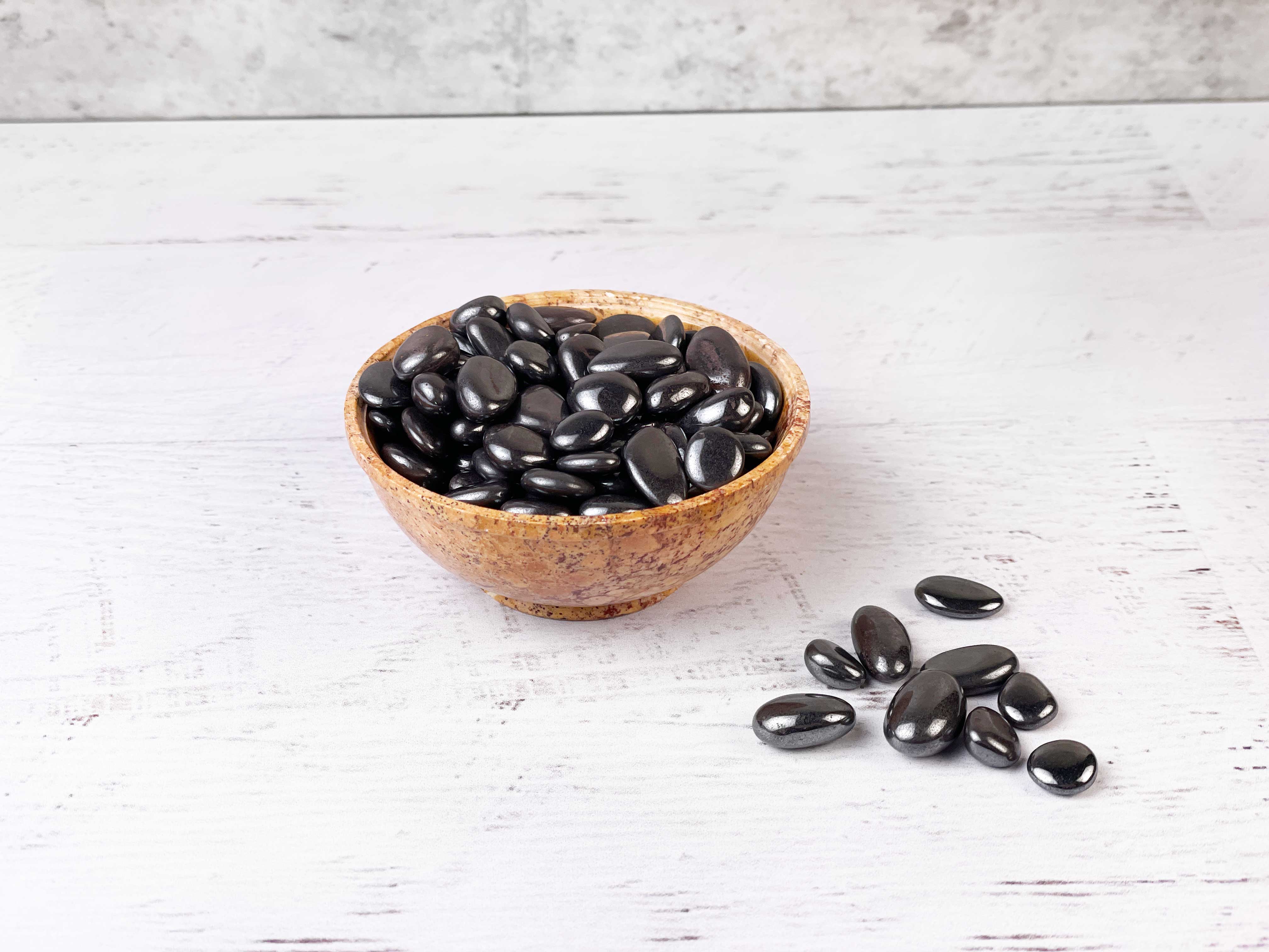 Buy Online Latest and Unique Tumbled Hematite - Grounding, Manifestation, Courage, Yin Yang Balance | Shop Best Spiritual Items - The Mystical Ritual