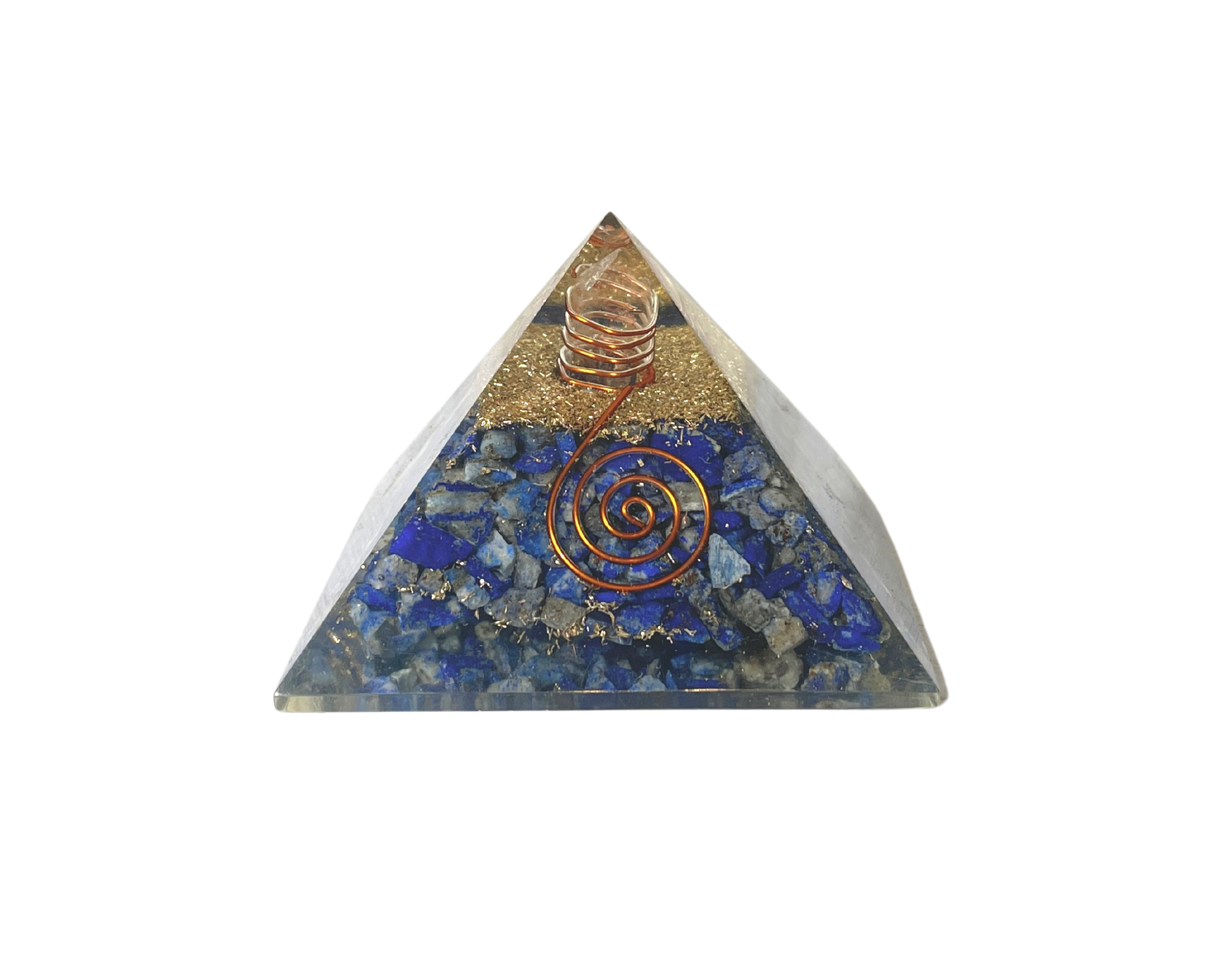 Buy Online Latest and Unique Orgonite Lapis Lazuli Pyramid | Shop Best Spiritual Items - The Mystical Ritual