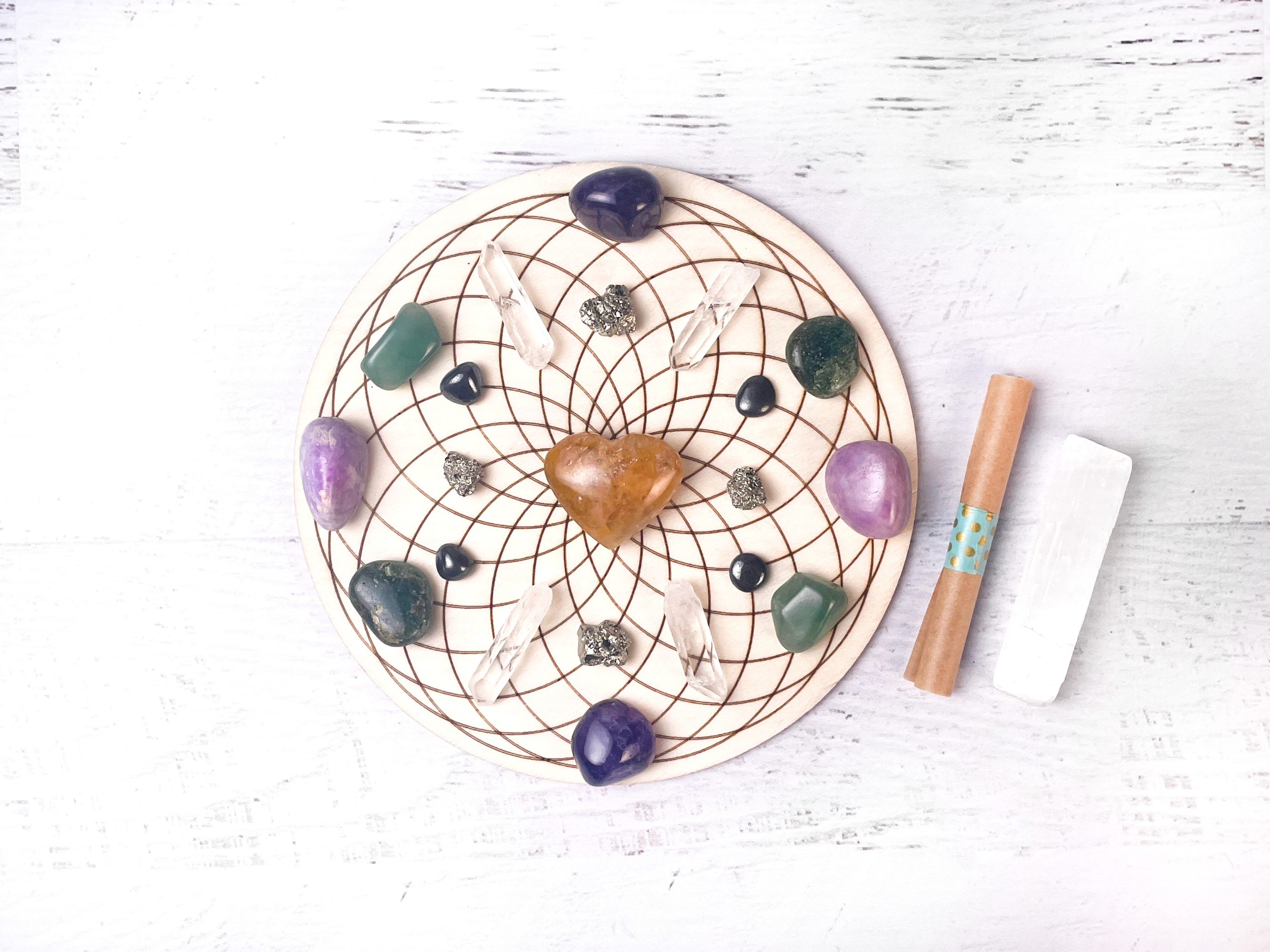 Healing, Balance & Harmony Crystal Grid