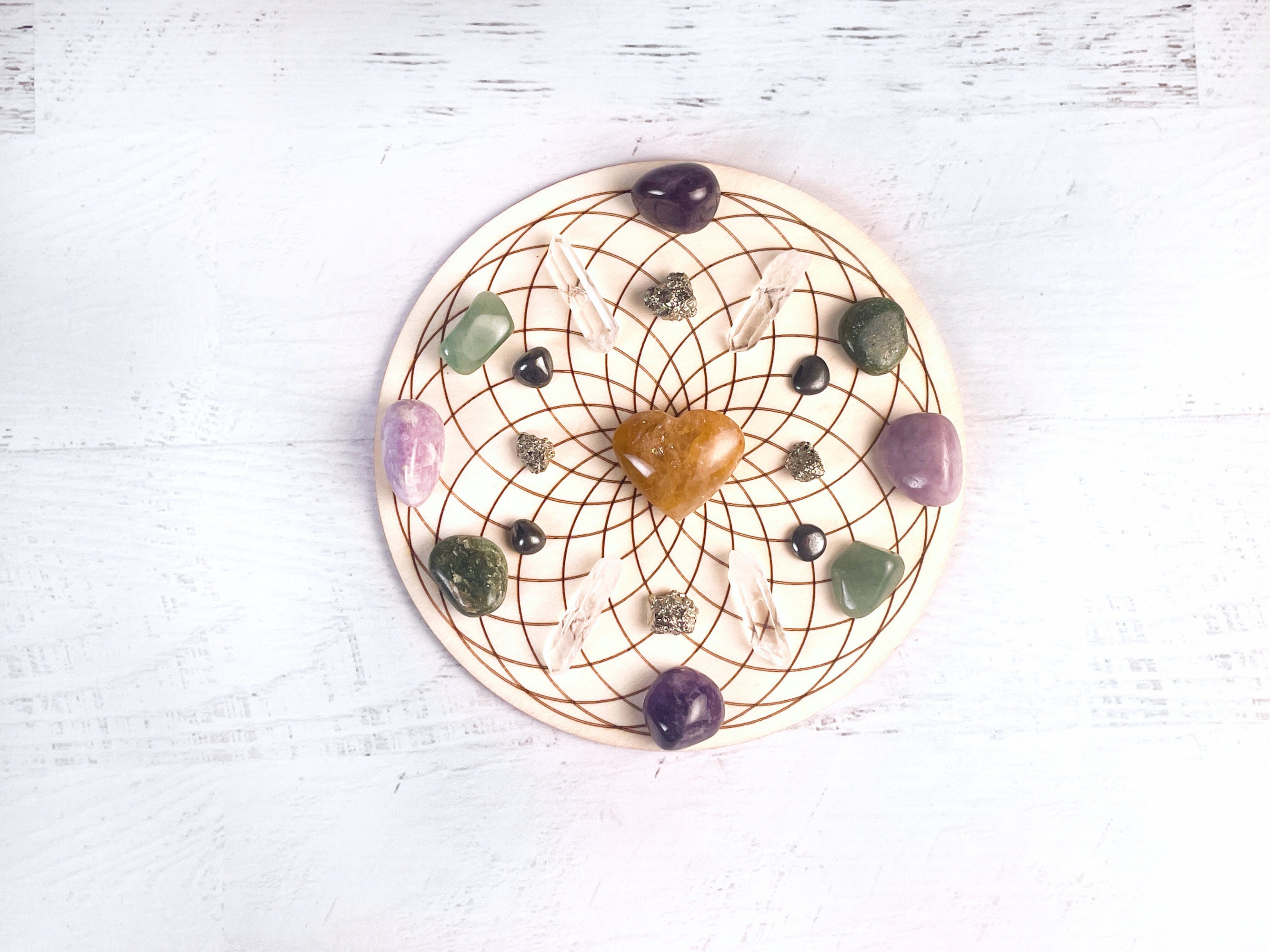 Healing, Balance & Harmony Crystal Grid