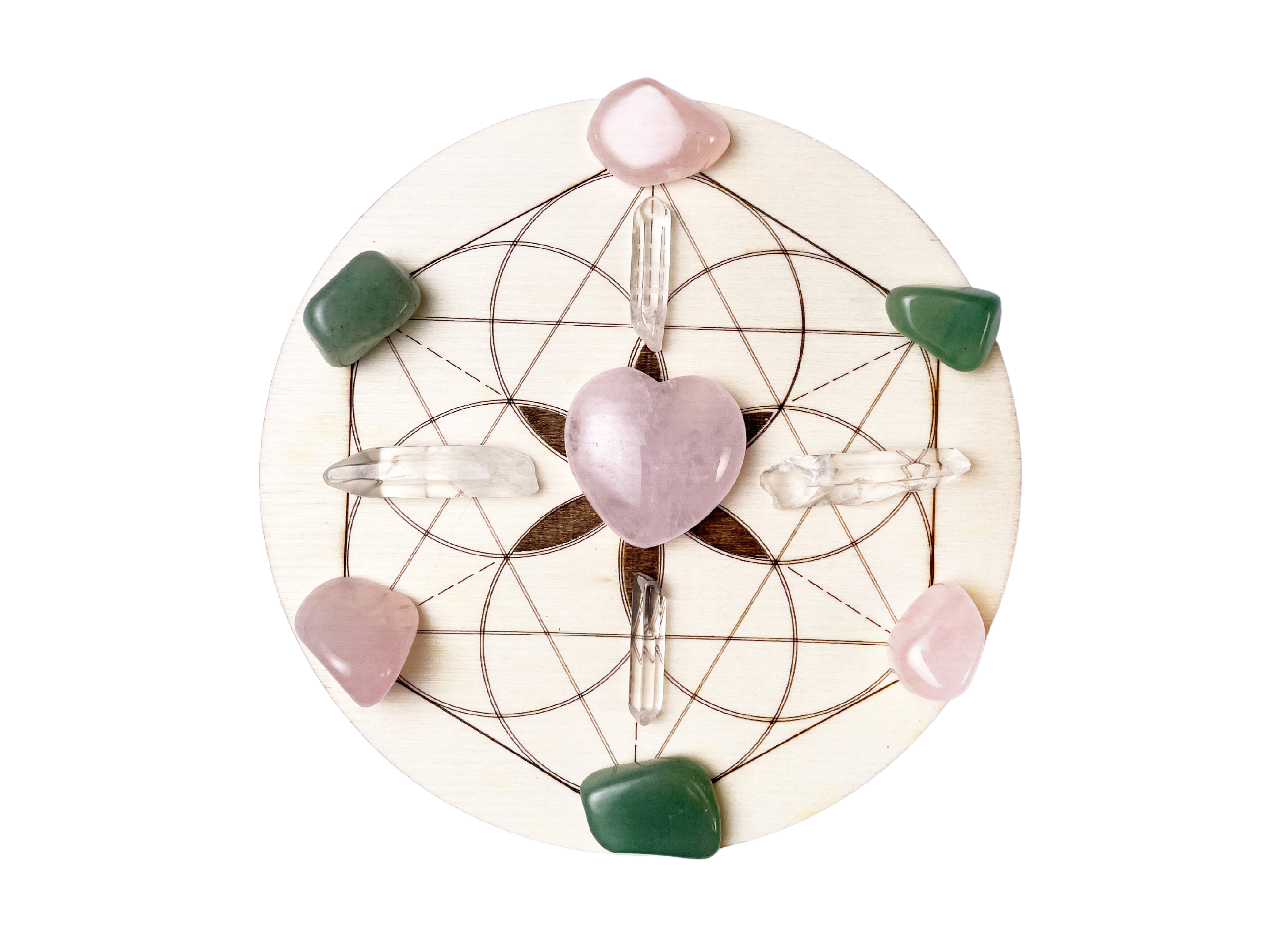 Love, Romance, Self - Love Crystal Grid