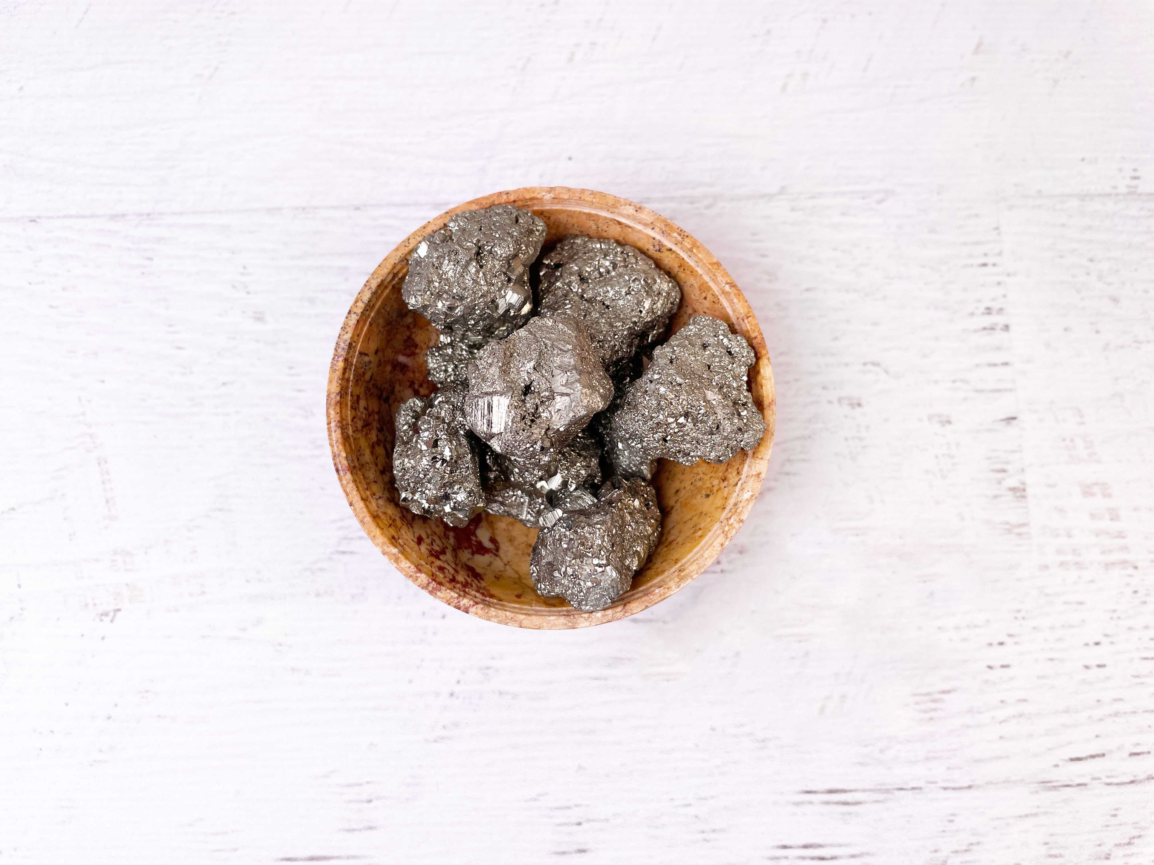 Buy Online Latest and Unique AA Pyrite Crystal Cluster - Wealth, Luck, Abundance, "Fool's Gold" | Shop Best Spiritual Items - The Mystical Ritual
