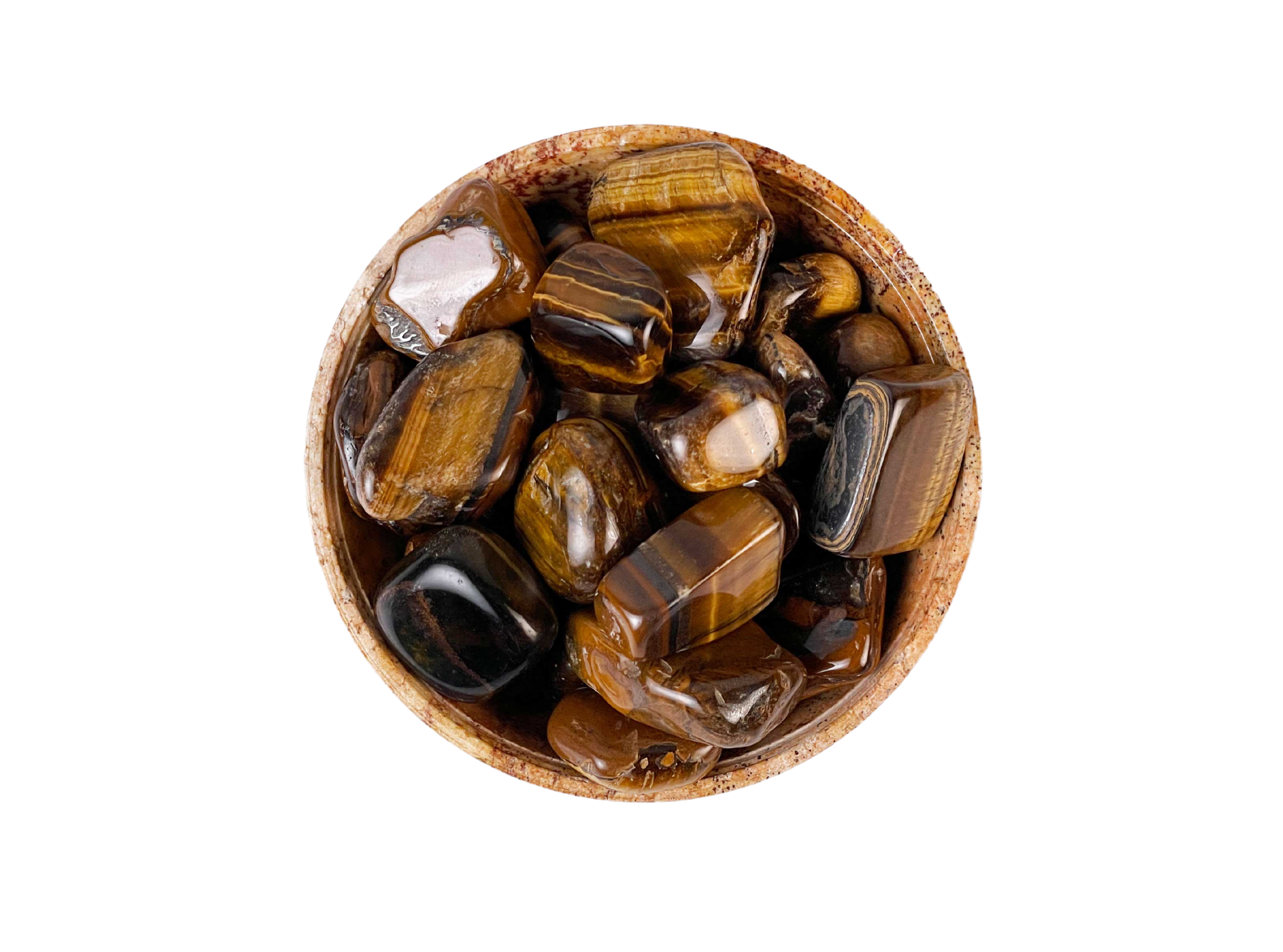 Buy Online Latest and Unique Tumbled Tiger Eye - Protection, Sobriety, Balance, Vitality, Strength, Practicality, Warrior, Christ Consciousness | Shop Best Spiritual Items - The Mystical Ritu