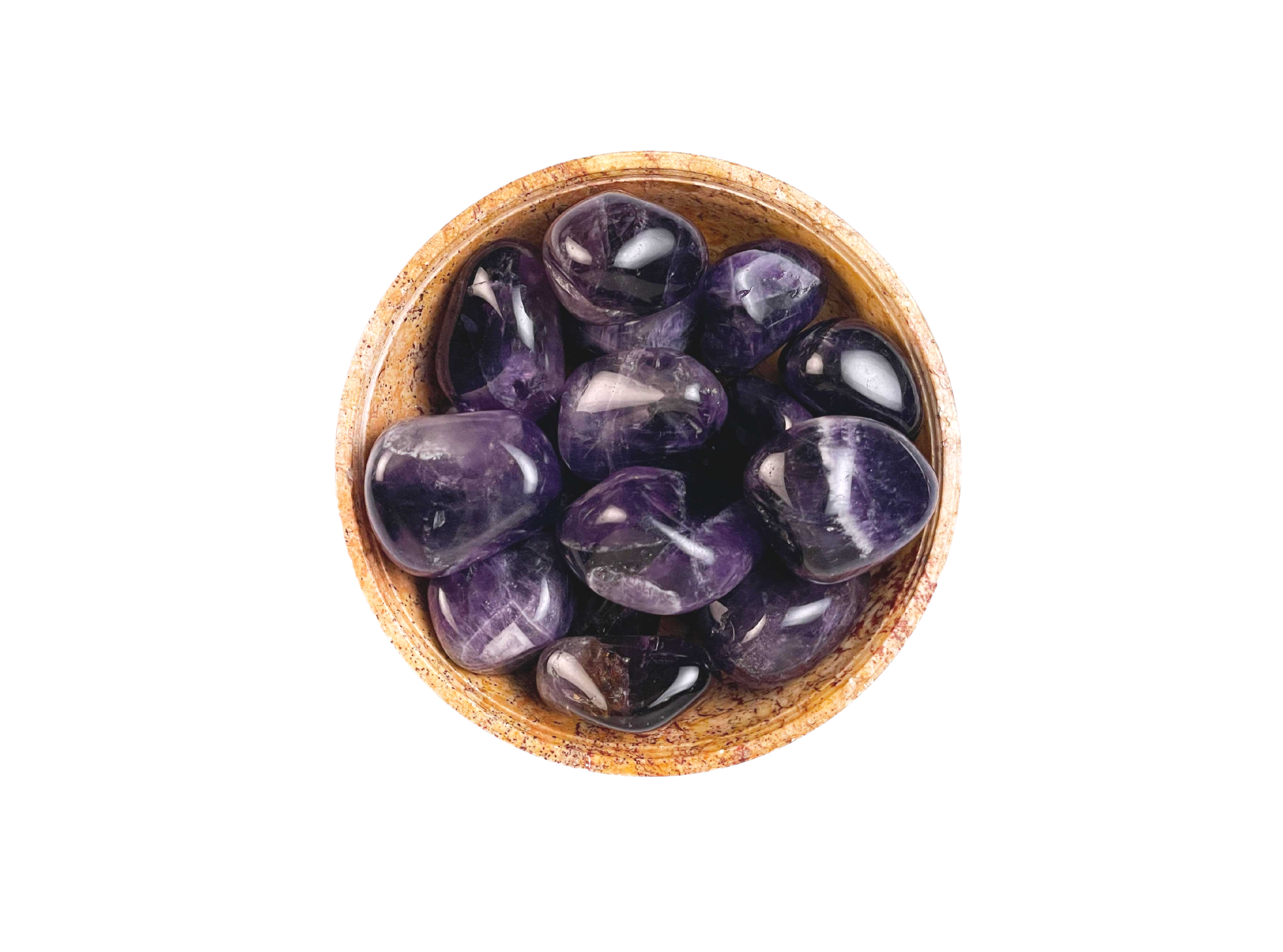 Buy Online Latest and Unique Tumbled Amethyst - Protection, Purification, Divine Connection & Release of Addictions | Shop Best Spiritual Items - The Mystical Ritual